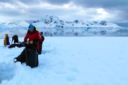 Camping in Antarctica